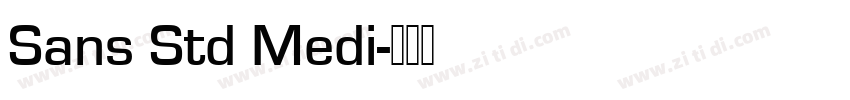 Sans Std Medi字体转换